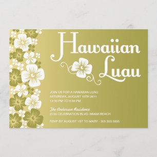 HAWAIIAN LUAU   PARTY INVITATIONS