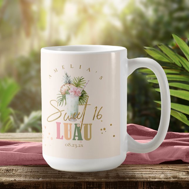 Hawaiian Luau Sweet Sixteen ID1092 Coffee Mug (Creator Uploaded)