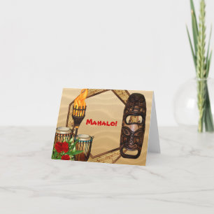 Hawaiian Luau Thank You Cards