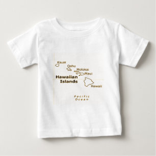 Hawaiian Map baby tees