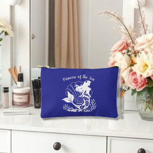 Hawaiian Mermaid Princess of the Sea Blue Accessory Pouch
