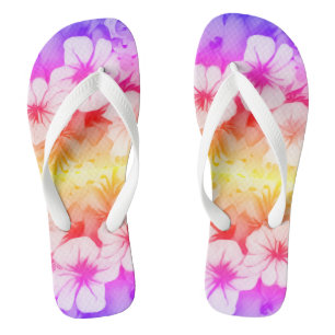 Hawaiian Multi Flower Thongs