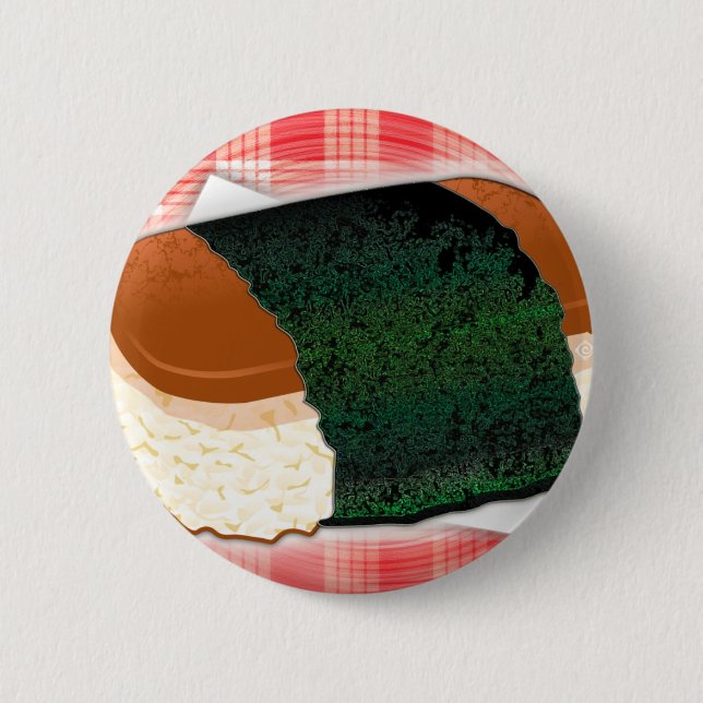 Hawaiian Musubi 6 Cm Round Badge (Front)