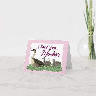 Hawaiian Nene Goose Family Mother’s Day Card