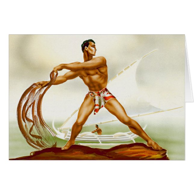 Hawaiian Net Fisherman (Front Horizontal)