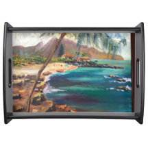 Hawaiian North Shore Beach serving tray