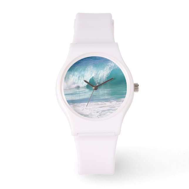 Hawaiian Ocean Wave Sporty Watch (Front)