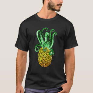 Hawaiian Octopus Pineapple Aloha Beach Hawaii Summ T-Shirt
