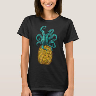 Hawaiian Octopus Pineapple Aloha Beach Hawaii Summ T-Shirt