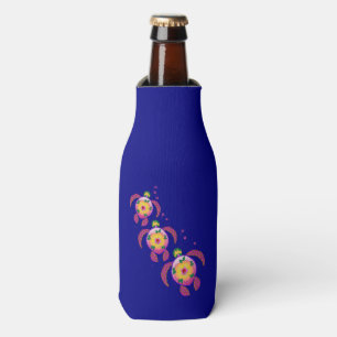 Hawaiian Ohana Honu Sea Turtles Bottle Cooler
