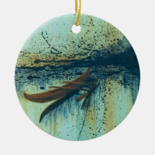 Hawaiian Outrigger in Storm Ceramic Ornament
