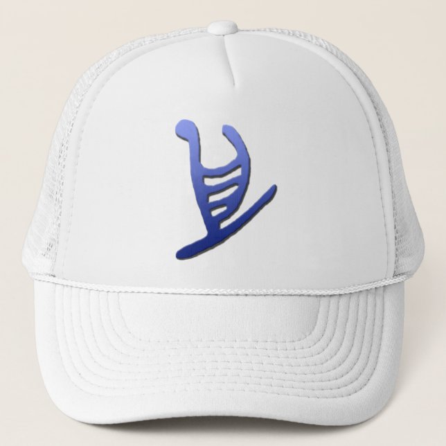 Hawaiian Outrigger Petroglyph Hat (Front)