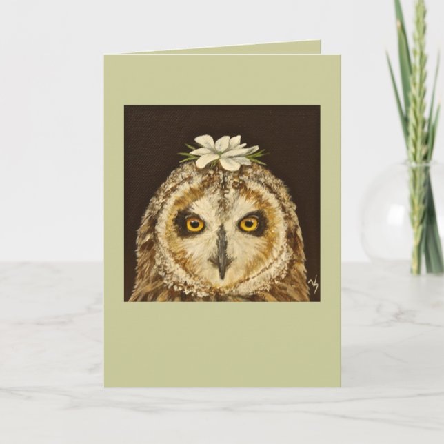 hawaiian owl card (Front)