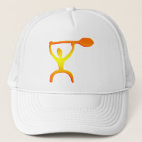 Hawaiian Paddle Man Petroglyph - Hat