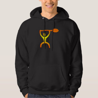 Hawaiian Paddle Man Petroglyph Hoodie
