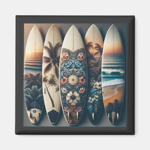 Hawaiian Painted Surfboards Magnet