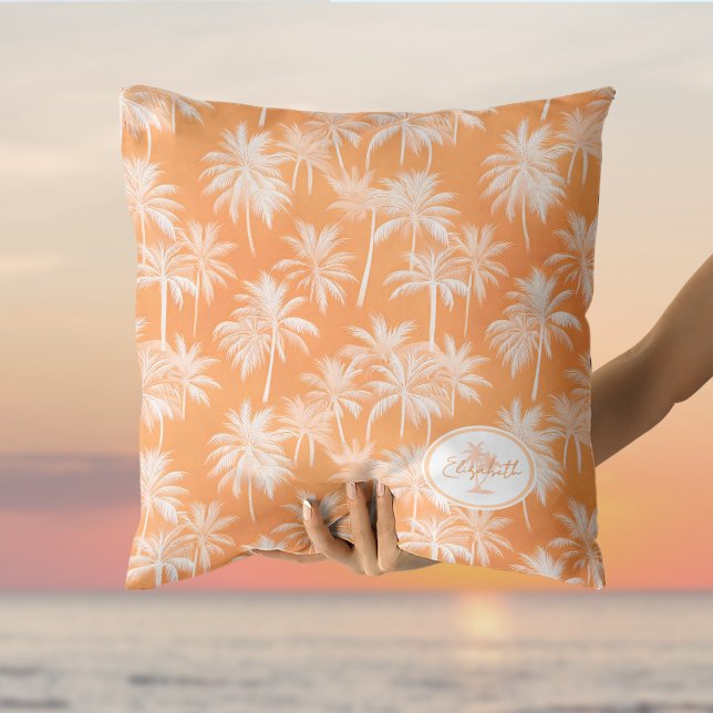 Hawaiian Palm Tree Silhouette Pattern Tacao ID1093 Cushion (Creator Uploaded)