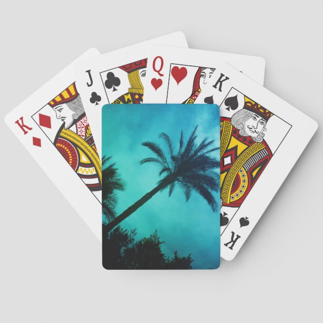 Hawaiian Palm Trees Playing Cards (Back)