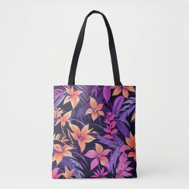 Hawaiian Paradise Pattern Tote Bag (Front)