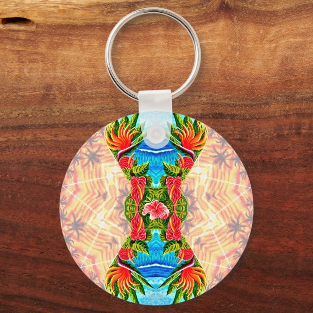 Hawaiian Paradise Twice  Key Ring (Front)