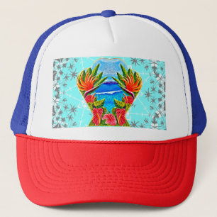 Hawaiian Paradise Twice  Trucker Hat