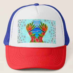 Hawaiian Paradise Twice Trucker Hat