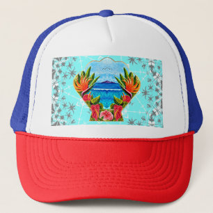 Hawaiian Paradise Twice Trucker Hat