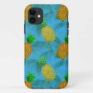 Hawaiian Pineapple Navy Blue iPhone 11 Case