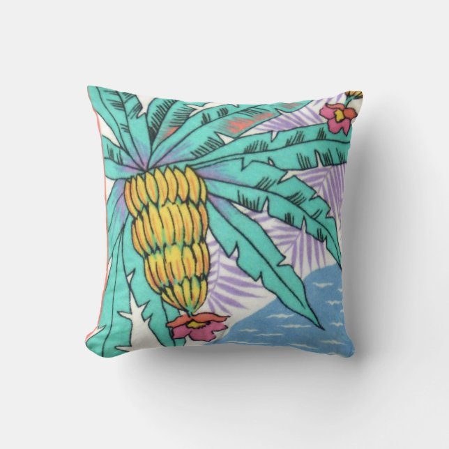 Hawaiian Pineapple Pillow (Front)
