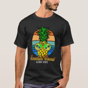 Hawaiian Pineapple Sunglasses Honolulu Hawaii Aloh T-Shirt