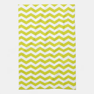 Hawaiian Pineapple Wave Chevron Tea Towel