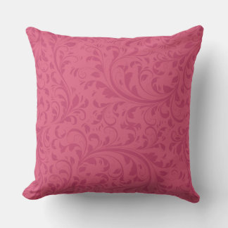 Hawaiian Pink Pattern Throw Pillow