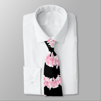 Hawaiian Pink Plumeria Lei Elegant Floral Tie