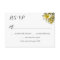 Hawaiian Plumeria White Wedding Reply Cards