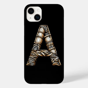 Hawaiian Polynesian Aloha Letter A Custom Initial  Case-Mate iPhone 14 Plus Case