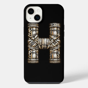 Hawaiian Polynesian Aloha Letter H Custom Initial iPhone 14 Plus Case