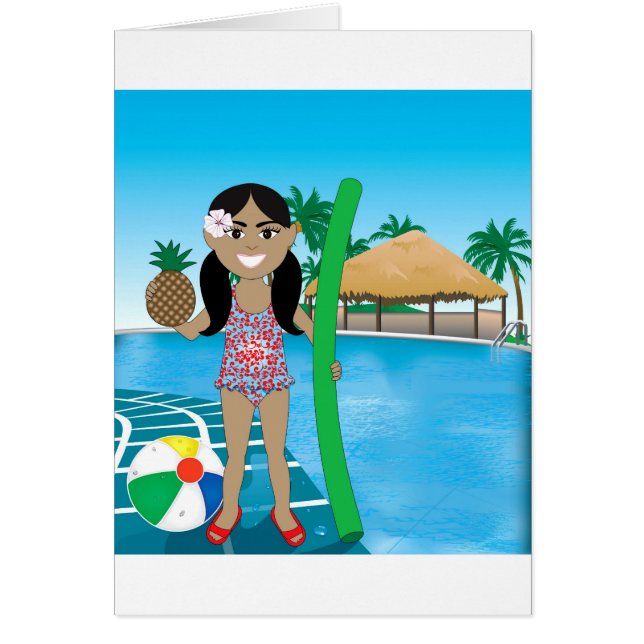 Hawaiian Pool Girl (Front)