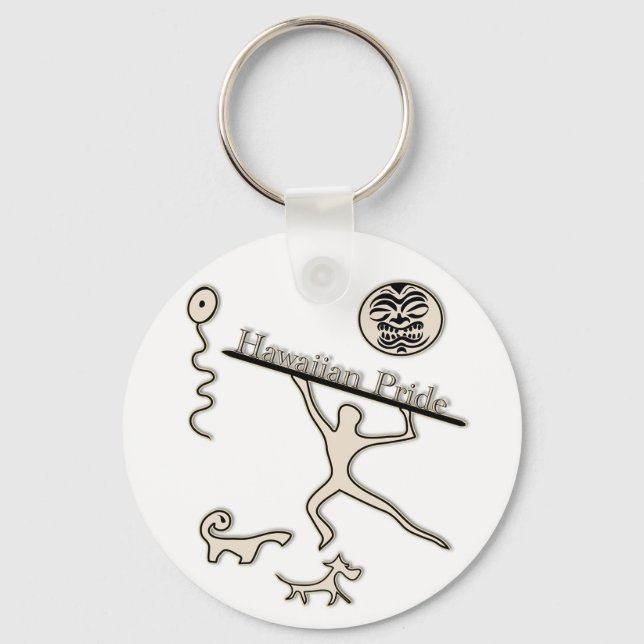 Hawaiian Pride Key Ring (Front)