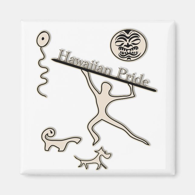 Hawaiian Pride Magnet (Front)