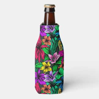 Hawaiian Print Bottle Cooler