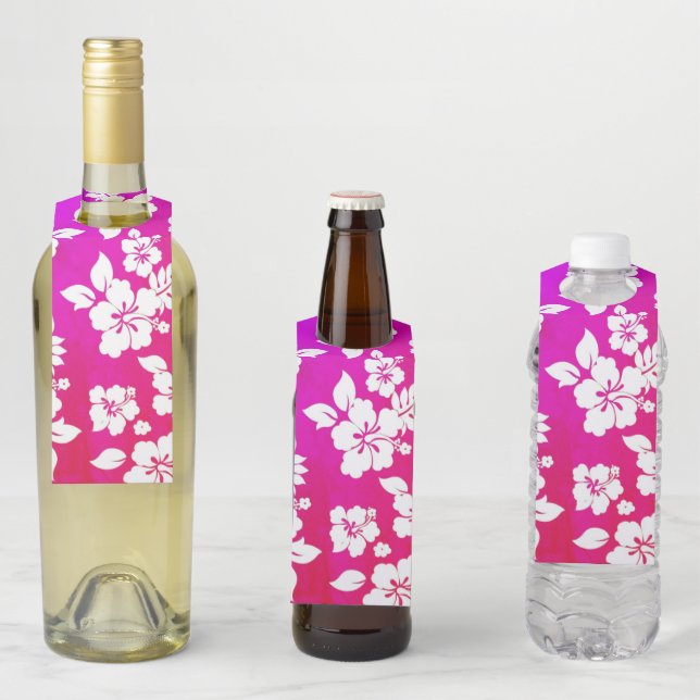 Hawaiian Print  Bottle Tag (In Situ)