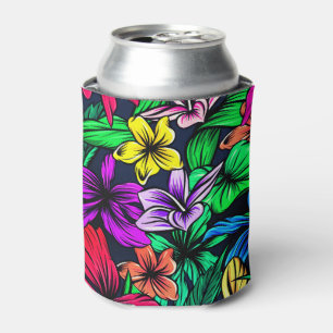 Hawaiian Print Can Cooler