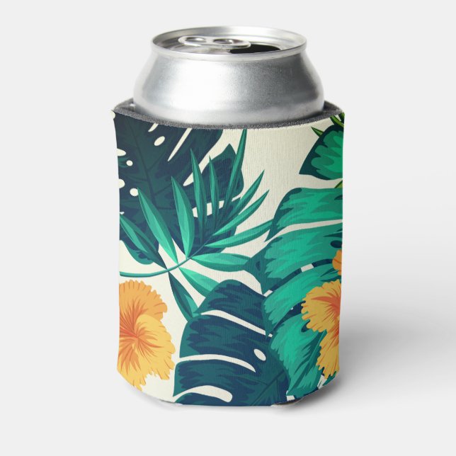 Hawaiian Print Can Cooler (Can Back)