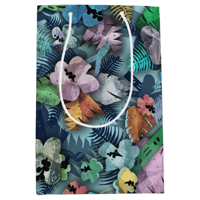 Hawaiian Print for Electrician with Tools Medium Gift Bag (Front)