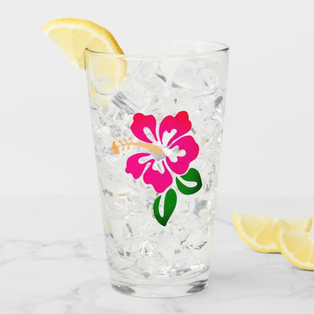 Hawaiian Print  Glass (Front Ice)