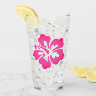 Hawaiian Print  Glass