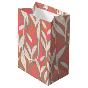 Hawaiian print heliconia medium gift bag
