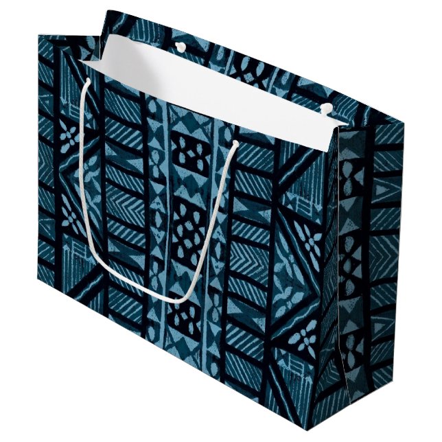 Hawaiian Print Large Gift Bag (Front Angled)
