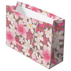 Hawaiian print large gift bag
