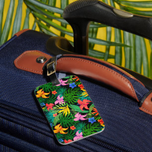 Hawaiian Print Luggage Tag